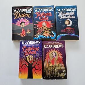 VC Andrews Complete Cutler Series (All 5 Books) 90's Keyhole Window Pocket PB